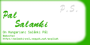 pal salanki business card